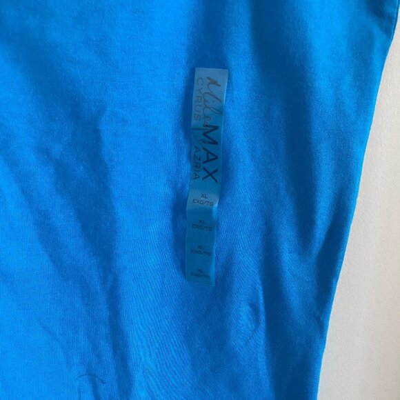 MILEY CYRES MAX AZRIA Blue Stretchy Tank Top Size XL NWOT - Picture 4 of 4